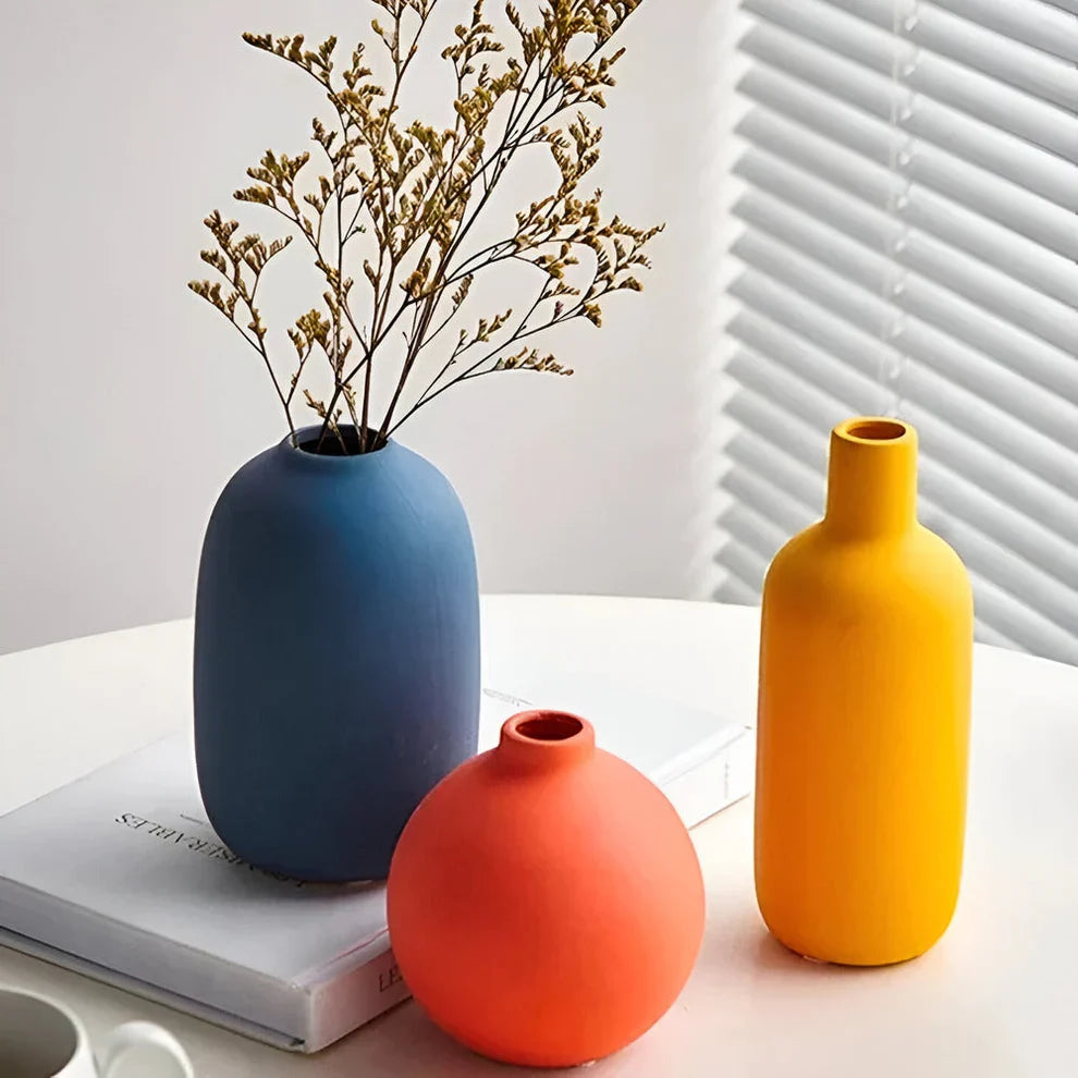 Modern Matte Ceramic Vase for Home Décor