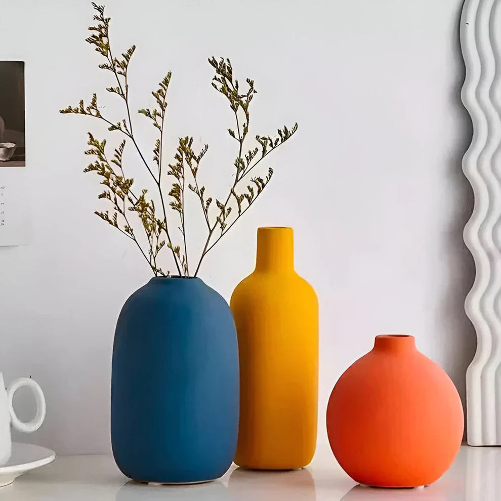 Modern Matte Ceramic Vase for Home Décor