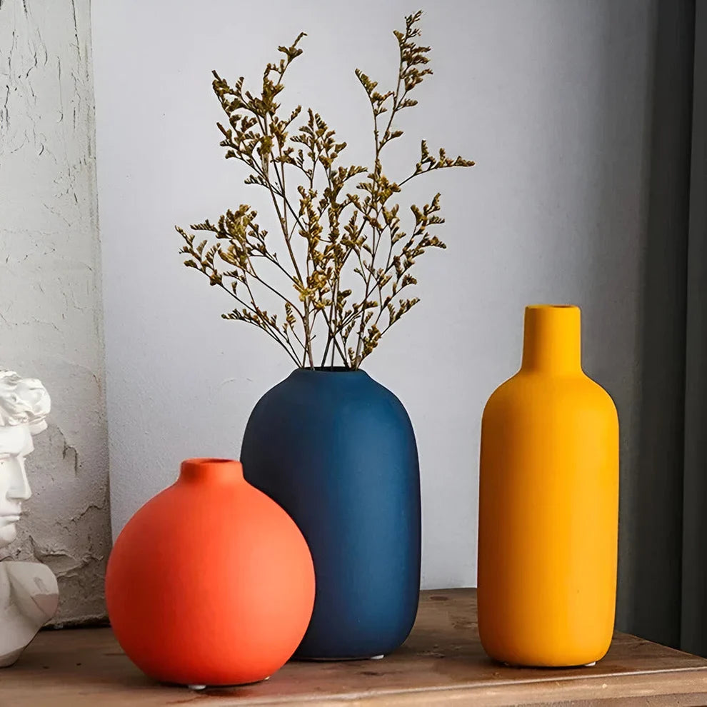 Modern Matte Ceramic Vase for Home Décor